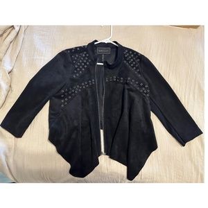 BCBG Maxazria Suede like skirt and jacket